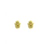 ARETES MANO DE FÁTIMA DE ACERO
